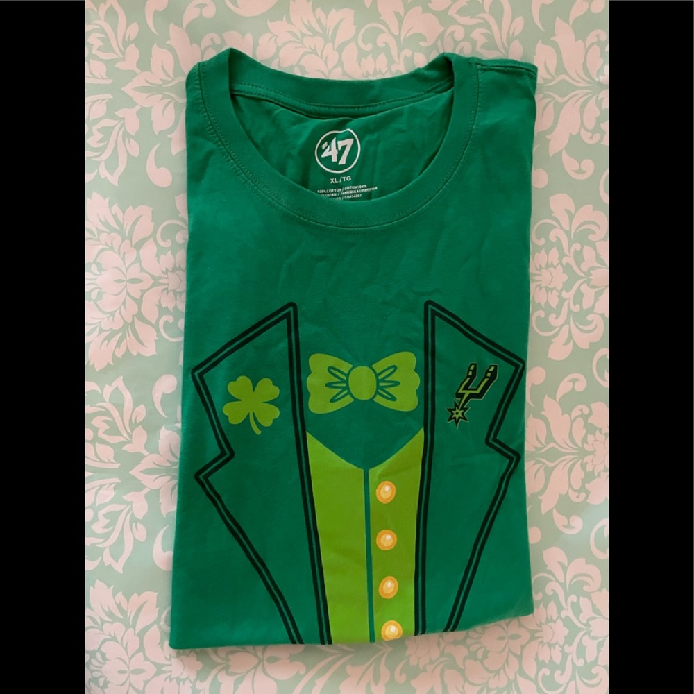 Mens San Antonio spurs St Patrick day T-shirt sz xl